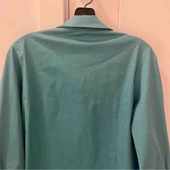 Alexis Brooks Long Puff-sleeved shirt in Cerulean- Size M; New with Tags - Picture 11 of 13
